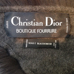 Etole CHRISTIAN DIOR COUTURE cachemire renard