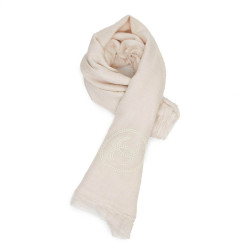 CHANEL Pale Pink Cashmere and Silk Pareo