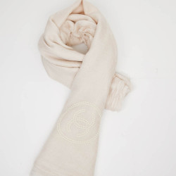 CHANEL Pale Pink Cashmere and Silk Pareo