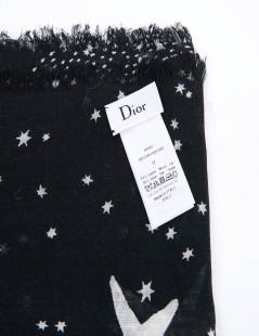 Châle CHRISTIAN DIOR noir Le Verseau