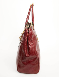 Sac PRADA cuir bordeaux