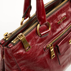 Sac PRADA cuir bordeaux