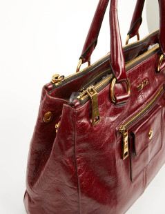 Sac PRADA cuir bordeaux