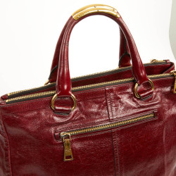 Sac PRADA cuir bordeaux