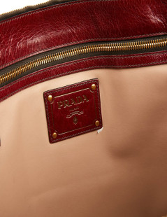 Sac PRADA cuir bordeaux