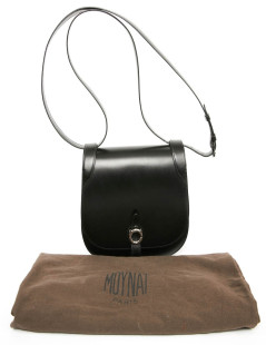 Sac à main MOYNAT cuir lisse noir