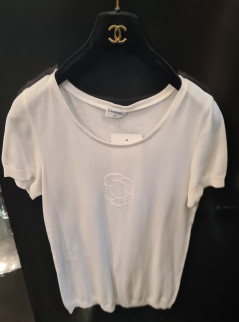 T-shirt CHANEL coton blanc