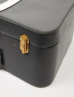 Valise HERMES vintage cuir box bicolore 