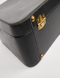 Valise HERMES vintage cuir box bicolore 