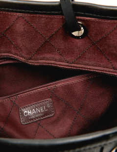 Grand cabas CHANEL cuir grainé noir