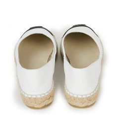 Espadrilles CHANEL T38 cuir blanc