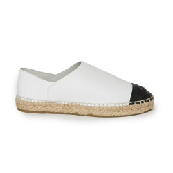 Espadrilles CHANEL T38 cuir blanc