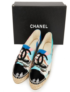 Espadrilles T38 CHANEL multicolores