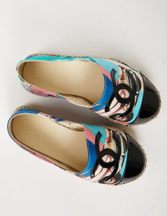 Espadrilles T38 CHANEL multicolores