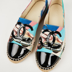 Espadrilles T38 CHANEL multicolores