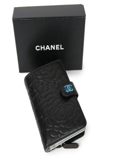 Porte monnaie CHANEL cuir embossé 