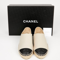 Espadrilles T36 cuir beige CHANEL