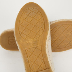 Chanel beige leather espadrilles T36 