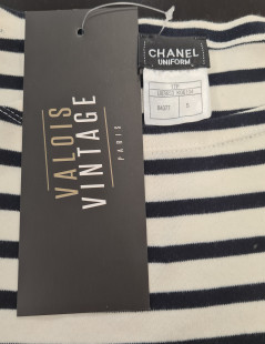 Marinière CHANEL bleu et blanc T.S