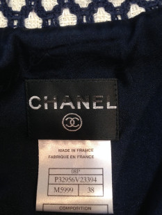 Robe Manteau CHANEL tweed T38