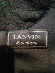 Robe fourreau LANVIN soie avec dentelles T36