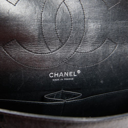 2.55 Chanel cuir vieilli noir