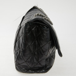 2.55 Chanel cuir vieilli noir