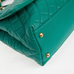 Sac Coco Handle Chanel cuir vert