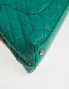 Sac Coco Handle Chanel cuir vert