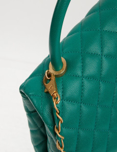 Sac Coco Handle Chanel cuir vert