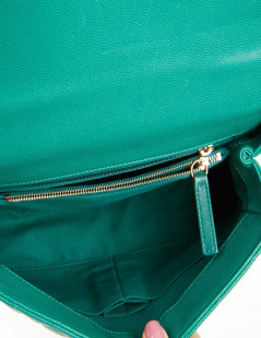 Sac Coco Handle Chanel cuir vert