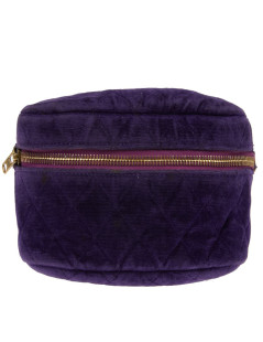 CHANEL Vintage purple velvet fanny pack