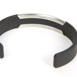 HERMES Rigid Men Bracelet in Two-ton Metal