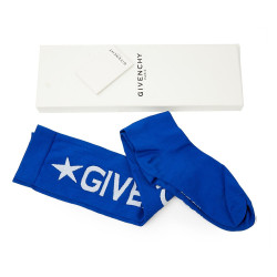 GIVENCHY  electric blue high socks