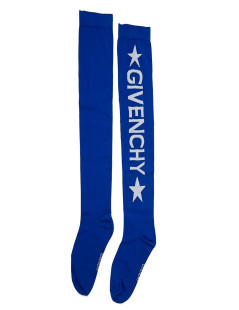 GIVENCHY  electric blue high socks