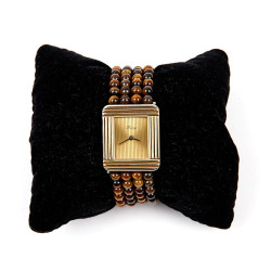 POIRAY watch with tiger's eye and lezard bracelet