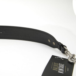  J'ADIOR DIOR black leather shoulder strap