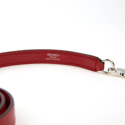 HERMES Shoulder Strap in Red Leather