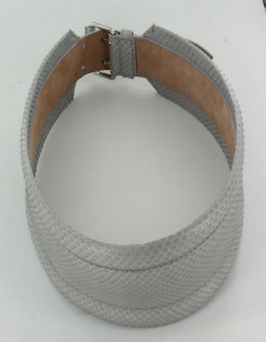 Ceinture ALEXANDER  Mc  QUEEN en reptile gris