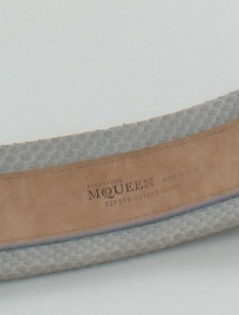 Ceinture ALEXANDER  Mc  QUEEN en reptile gris