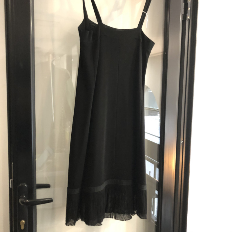 Robe CHANEL T  en jersey noir