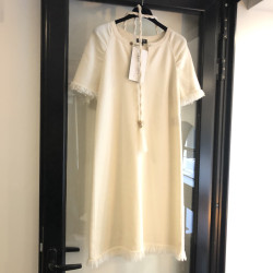 Robe T 36 CHANEL cachemire écru