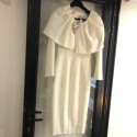 Robe STEPHANE BIANCA blanche avec boléro assorti