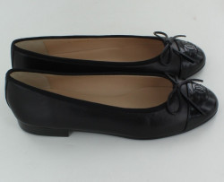 Ballerinas CHANEL T 35.5 leather black