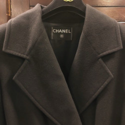 Manteau CHANEL cachemire noir