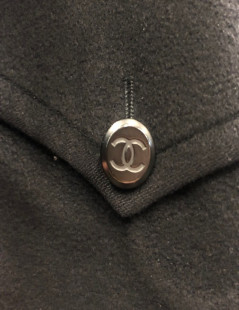 Manteau CHANEL cachemire noir