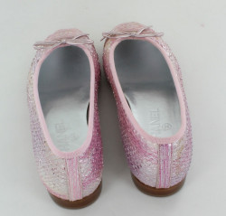 ballerines CHANEL T 36 C reptile rose