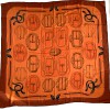 Foulard HERMES orange