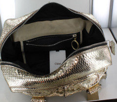 sac CHLOE en python or pâle