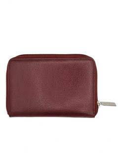 CHANEL Compagnon wallet in burgundy grained leather